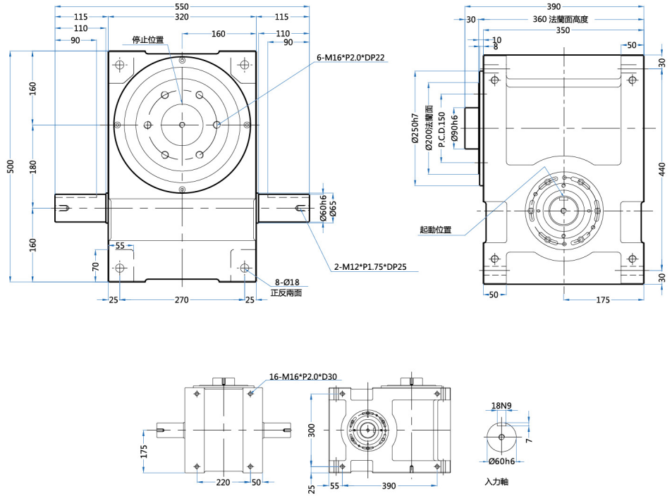 凸緣型分割器 凸緣型分割器