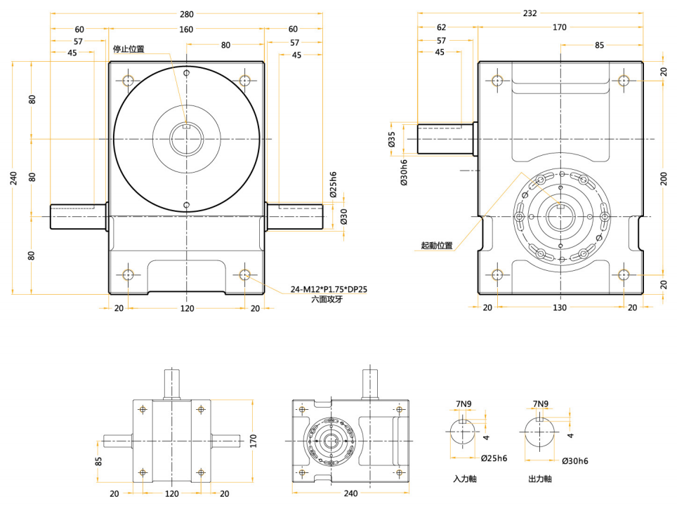心軸型分割器 心軸型分割器