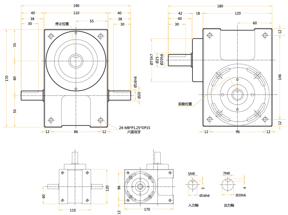 心軸型分割器 心軸型分割器